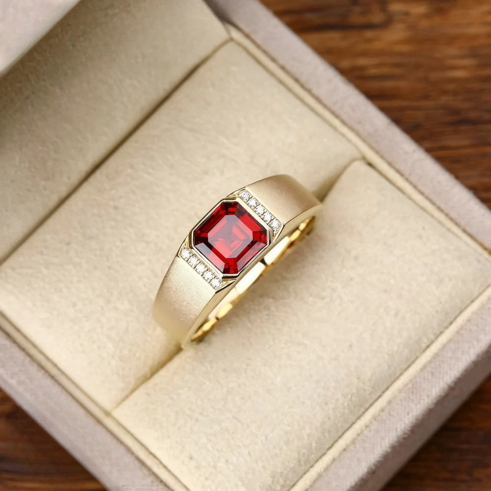 Geometric Wide Band Ring Silvery Plated